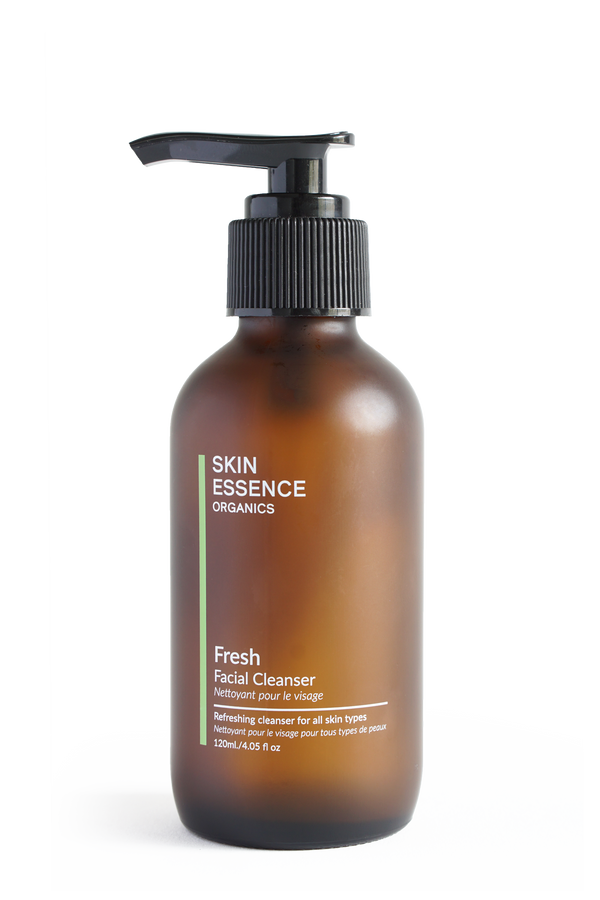 Calming and toning organic facial cleanser. Bottled in amber glass and made in Canada